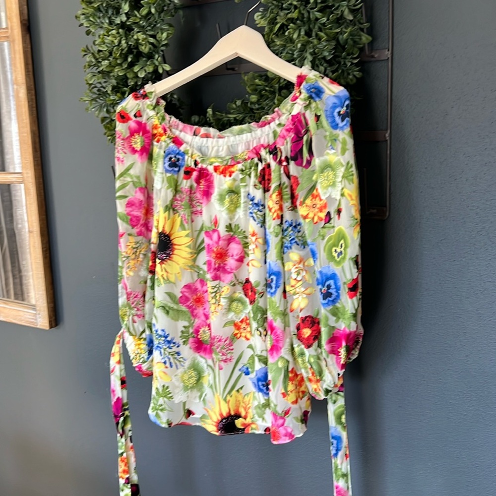 Alice + Olivia floral shirt